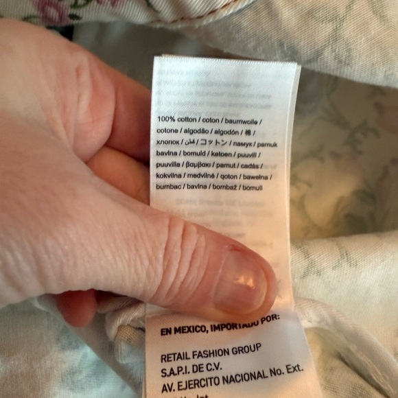 FARM Rio Off White Folk Floral Mini Skirt Size 27/4 - Picture 8 of 8